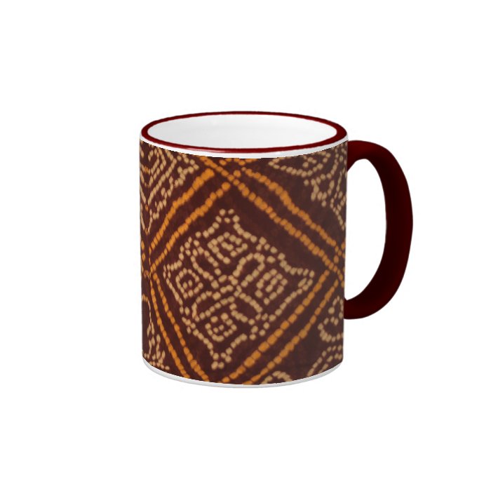 batik print mug