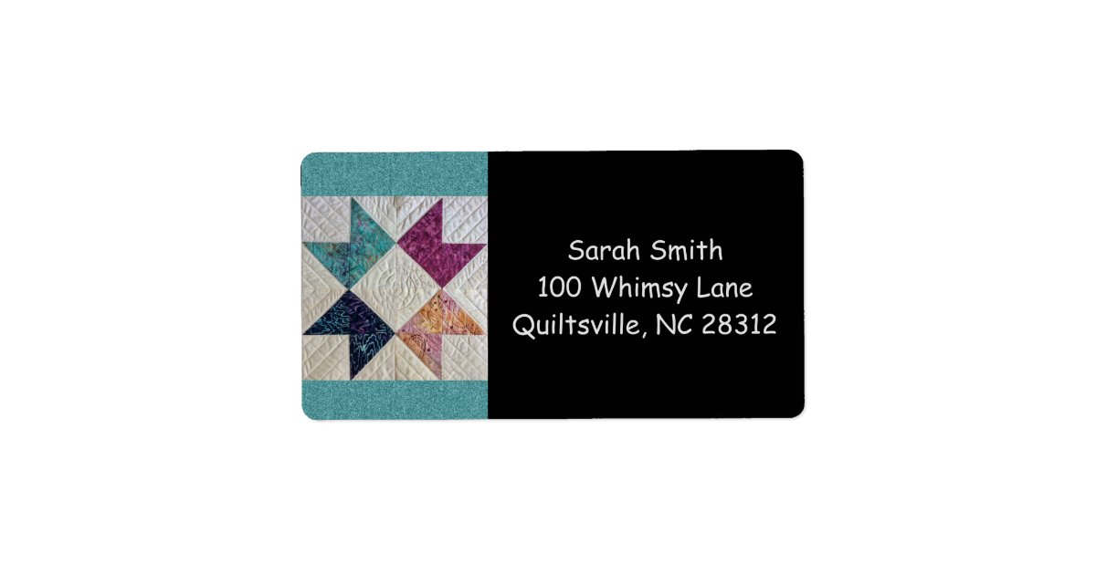 Batik Quilt Address Labels Zazzle