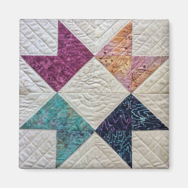Batik Quilt Magnet (Front)