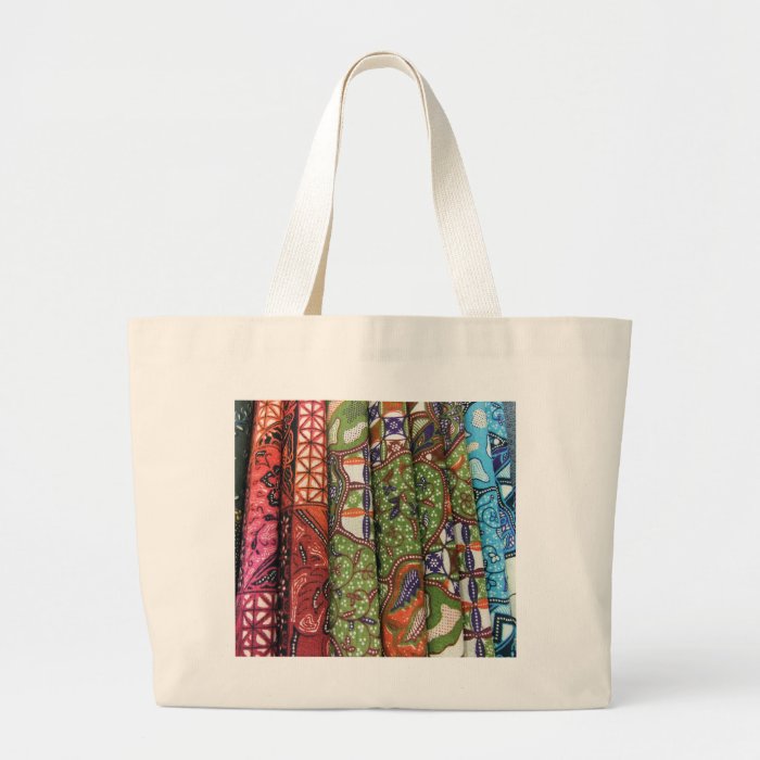 Batik sarong patterns tote bags