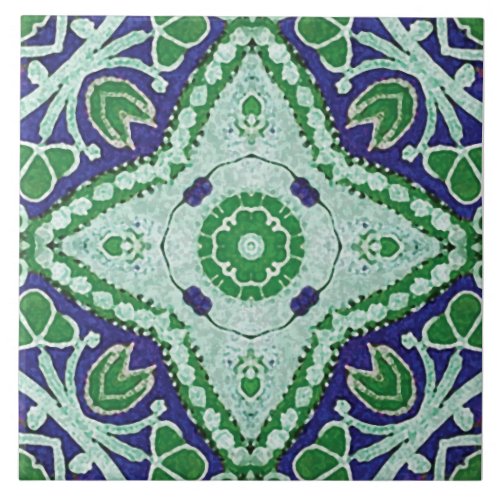 Batik_style Tiles floral pattern Ceramic Tile