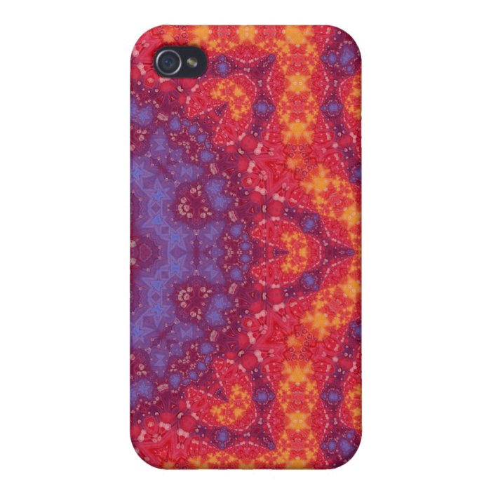 Batik Sunset Watercolor Mandala Covers For iPhone 4