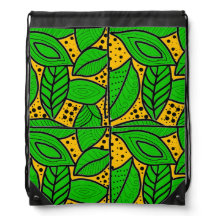 Batik tembakau drawstring bags