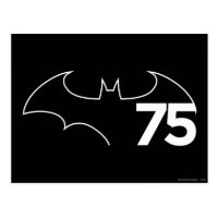 Batman 75 Logo Postcard