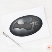 Batman 75 - Metal Grid Oval Sticker (Envelope)