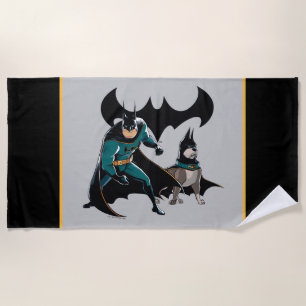 Batman & Ace Beach Towel