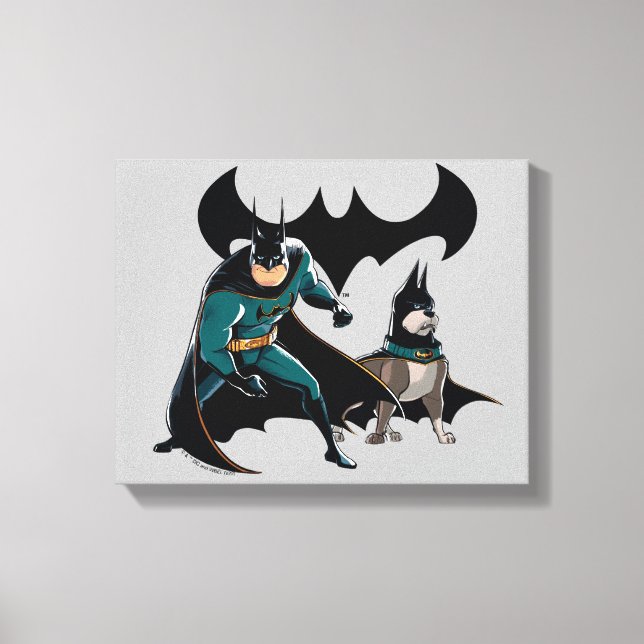 Batman & Ace Canvas Print (Front)