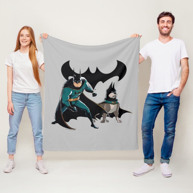 Batman & Ace Fleece Blanket (In Situ)