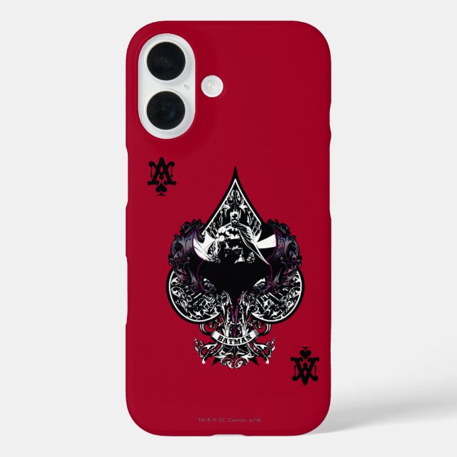 Batman Ace of Spaces Gothic Crest Case-Mate iPhone Case (Back)