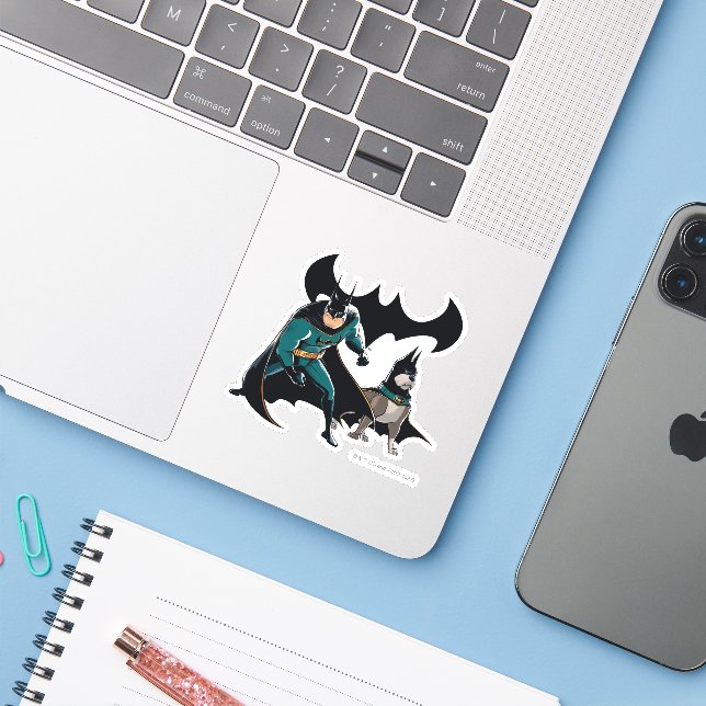 Batman & Ace Sticker (Laptop w/ iPhone)