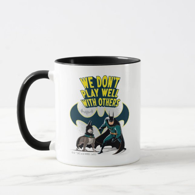Batman & Ace - We Don't Play Well With Others Mug (Left)