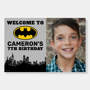 Batman    Add Name & Photo Birthday Sign