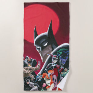 Batman Adventures Dangerous Dames & Demons Beach Towel