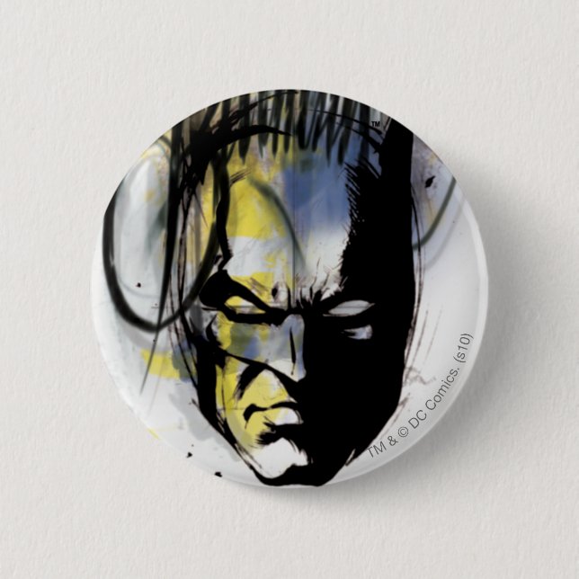 Batman Airbrush Portrait Button (Front)