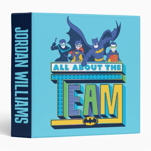 Batman  All About The Team 3 Ring Binder