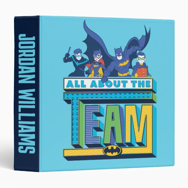Batman | All About The Team 3 Ring Binder (Front/Spine)