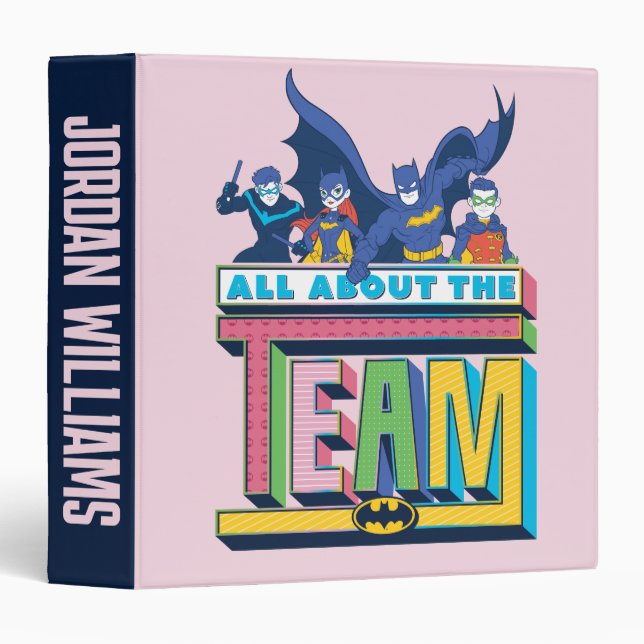Batman | All About The Team 3 Ring Binder (Front/Spine)