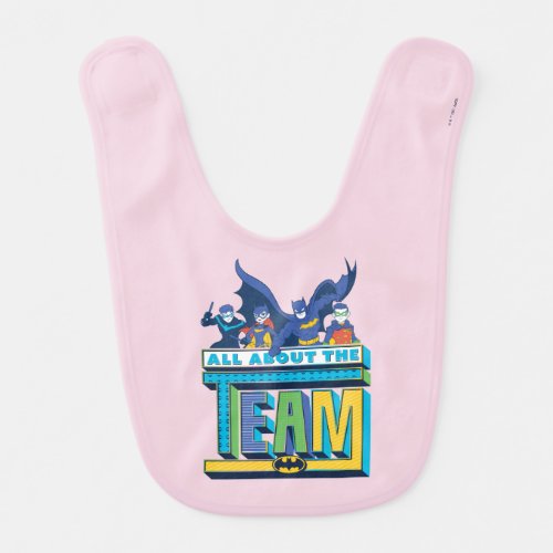 Batman  All About The Team Baby Bib