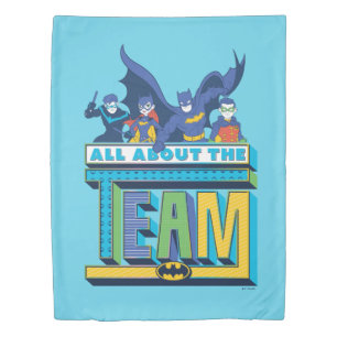 Batman All About The Team Duvet Cover