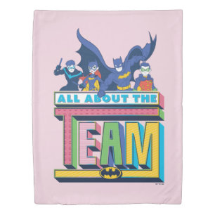 Batman All About The Team Duvet Cover