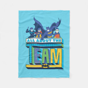 Batman All About The Team Fleece Blanket