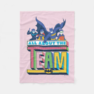 Batman All About The Team Fleece Blanket