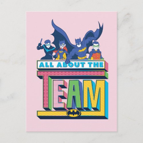 Batman  All About The Team Postcard