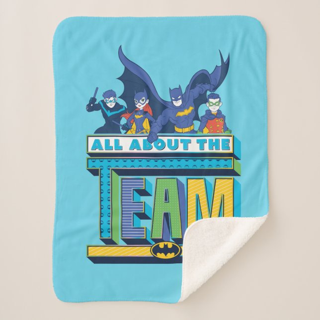 Batman | All About The Team Sherpa Blanket (Front)