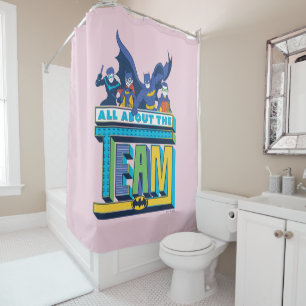 Batman All About The Team Shower Curtain