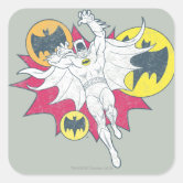 Batman Classic TV Series Logo Square Sticker, Zazzle