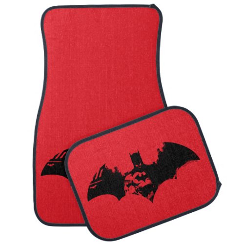 Batman and Gotham Silhouette Bat Logo Car Floor Mat