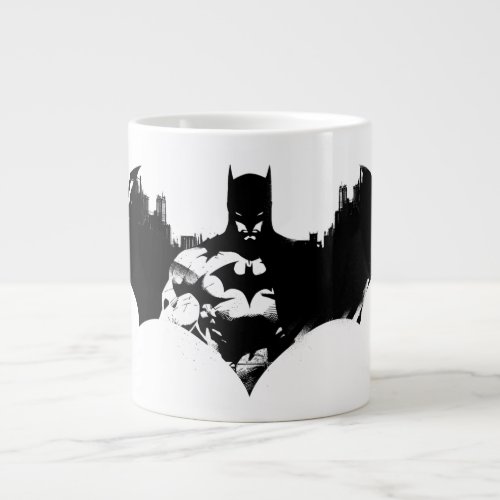 Batman and Gotham Silhouette Bat Logo Giant Coffee Mug