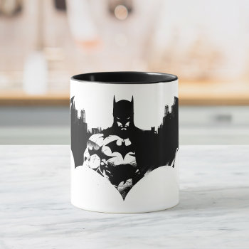Batman And Gotham Silhouette Bat Logo Mug by batman at Zazzle