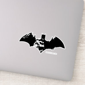 Batman and Gotham Silhouette Bat Logo Sticker