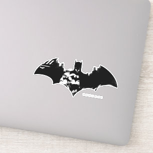 Batman and Gotham Silhouette Bat Logo Sticker