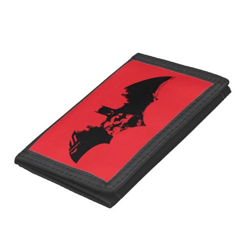 Batman and Gotham Silhouette Bat Logo Trifold Wallet