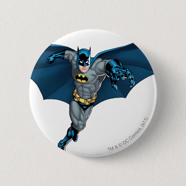 Batman and Joker with Cards Button (Front)