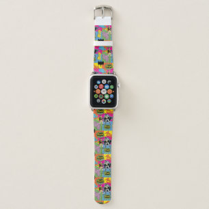 Batman and Robin Action Handshake Pattern Apple Watch Band