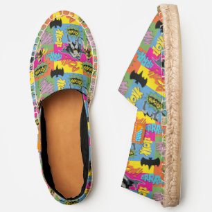 Batman and Robin Action Handshake Pattern Espadrilles