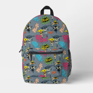 Batman And Robin Action Pattern Printed Backpack