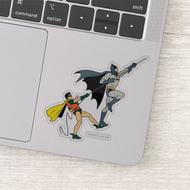 Batman And Robin Climb Sticker (Detail)
