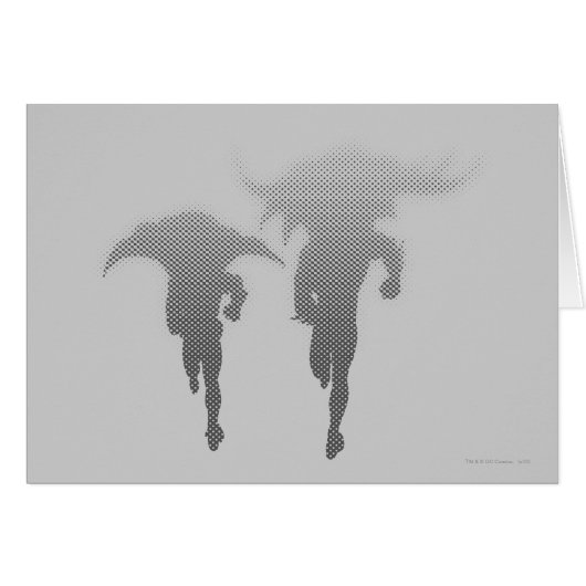 Batman And Robin Halftone Gradient Cards (Front Horizontal)