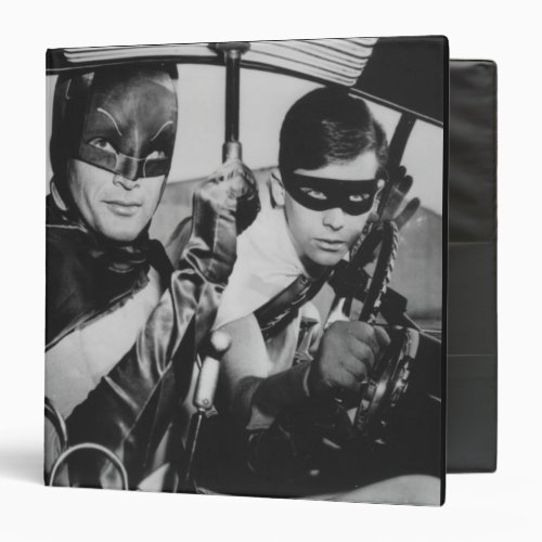 Batman and Robin In Batmobile 3 Ring Binder