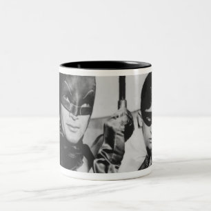 Batman and Robin In Batmobile Two-Tone Coffee Mug