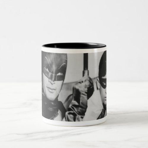 Batman and Robin In Batmobile Two_Tone Coffee Mug