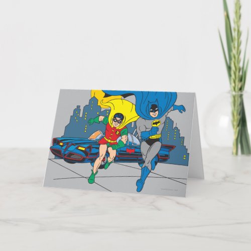 Batman And Robin Running Card