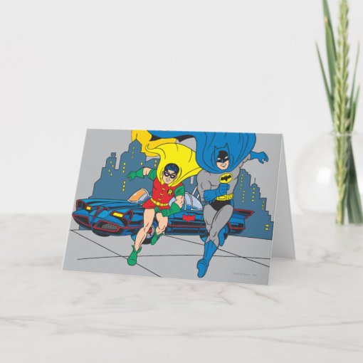 Batman And Robin Running Card Zazzle