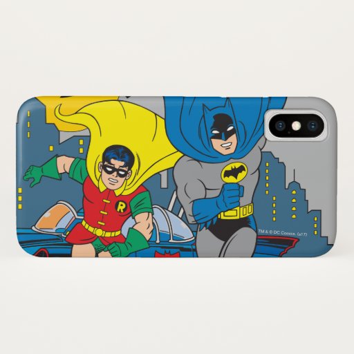 Batman And Robin Running iPhone X Case