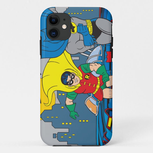 Batman And Robin Running Case-Mate iPhone Case (Back)