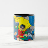 Batman And Robin Running Two-Tone Coffee Mug (Center)